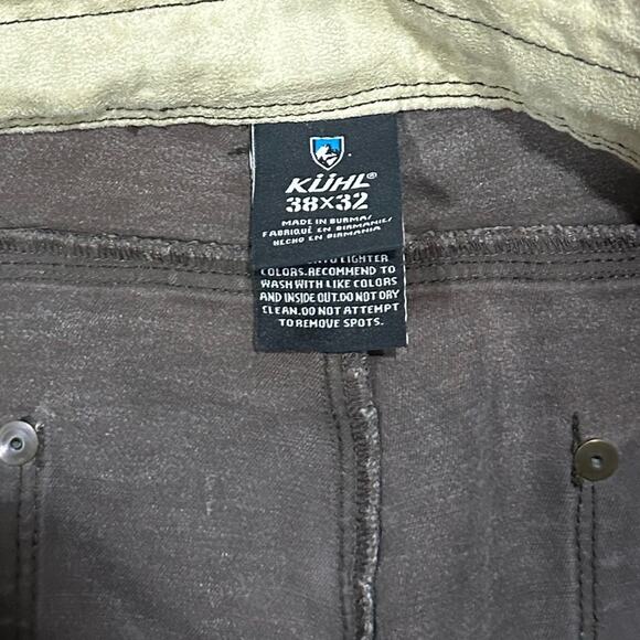 KUHL Men’s RYDR Jeans / Pants Size 38x32 in Dark Khaki - Picture 6 of 8